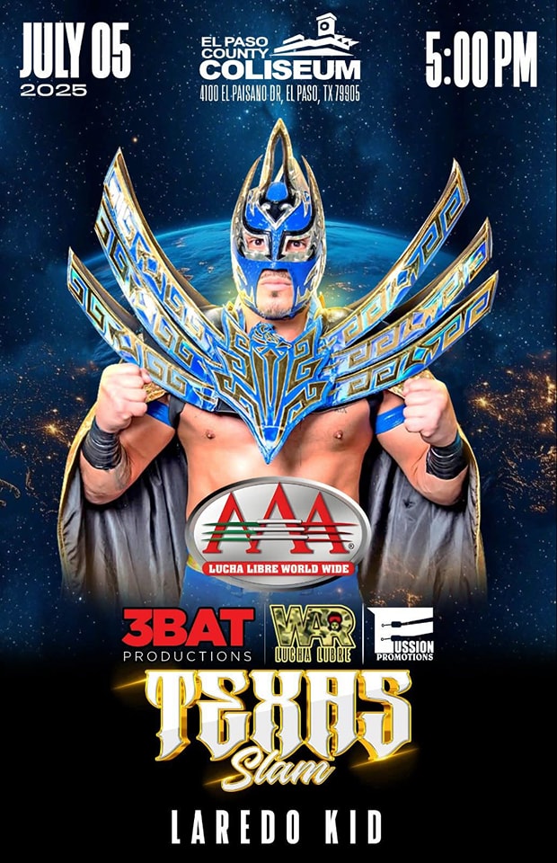 Laredo Kid Announced for Texas Slam in El Paso, TX