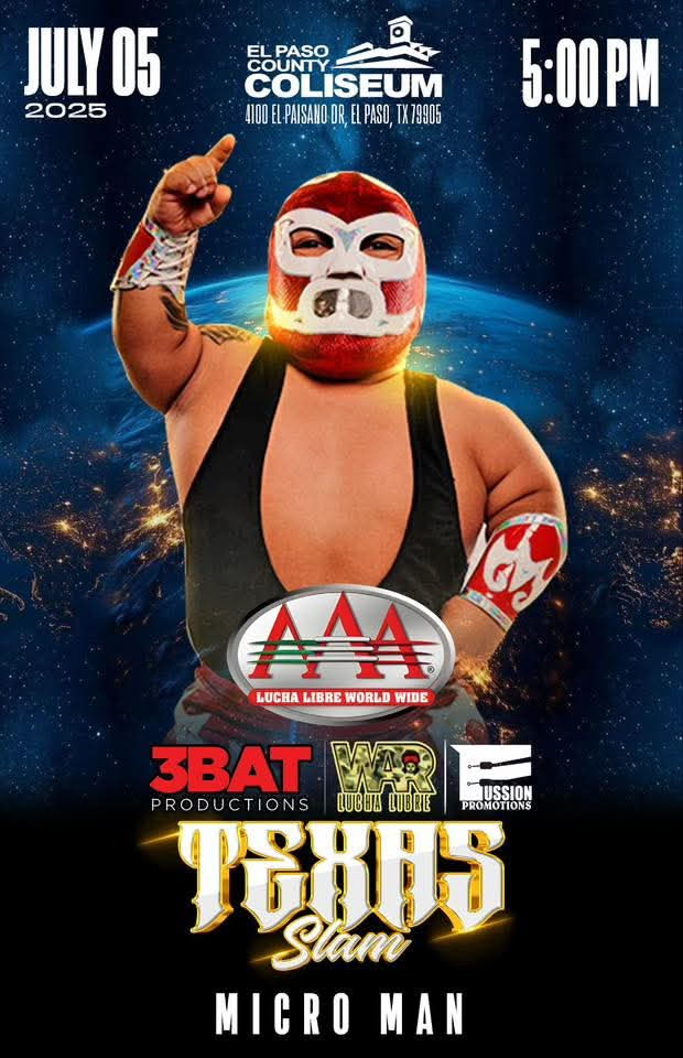 Micro Man announced for Texas Slam in El Paso, TX