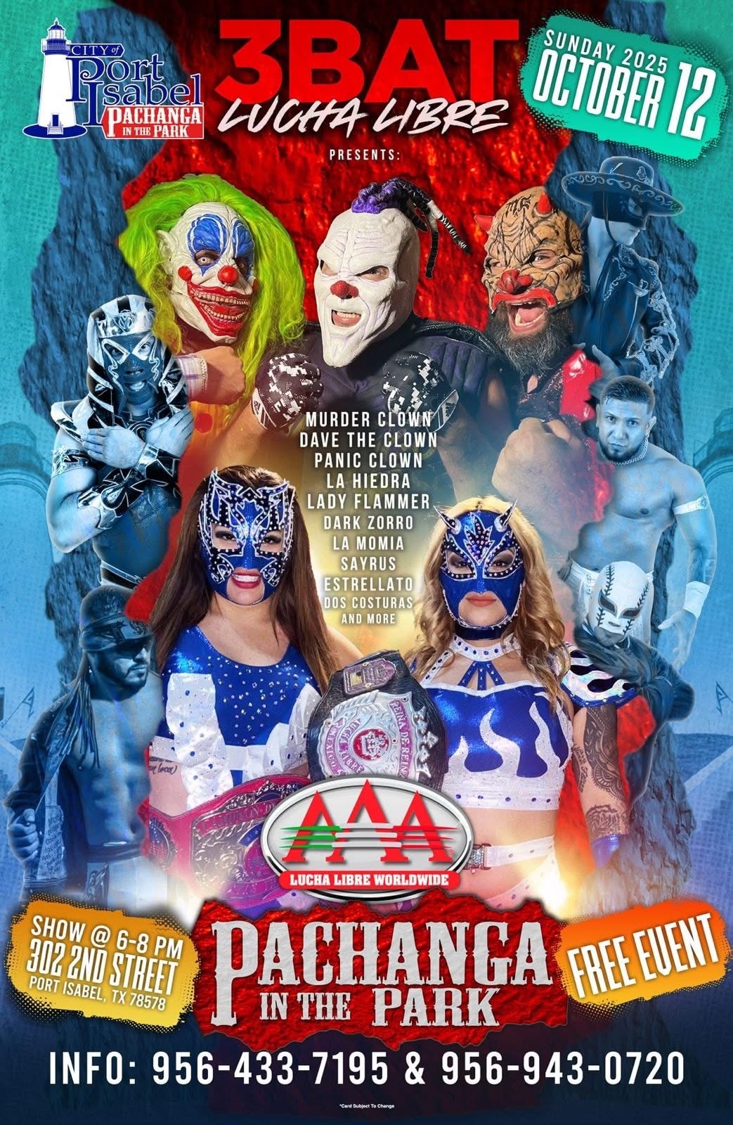 free lucha libre show announced for port isabel tx